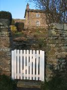 Front gate to Bruce Cottage